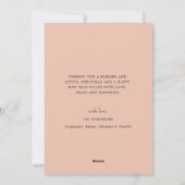 Foto Rosa Moderne frohe Weihnachten (Rückseite)