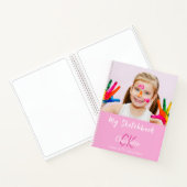 Foto rosa Monogramm Notizblock (Innenseite)