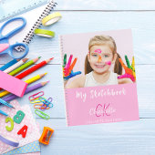 Foto rosa Monogramm Notizblock