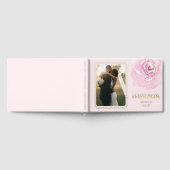Foto Rosa Romantische Hochzeit Gästebuch (Voll)