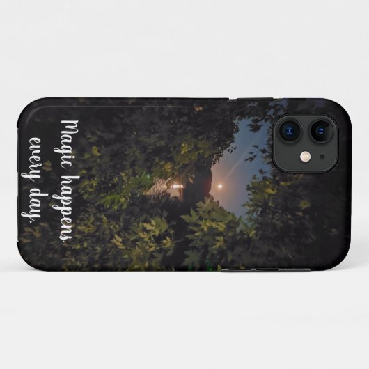 Foto rosa Vollmond steigt über Wasser Case-Mate iPhone Hülle (Rückseite (Horizontal))