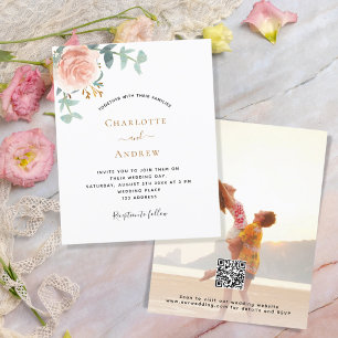 Foto Rose Blumenstrauß Foto QR UAWG Hochzeit Einla