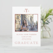 Foto-Rose-Gold für Pflegekräfte Abschluss Ankündigung (Stehend Vorderseite)