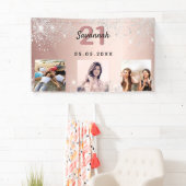 Foto Rose Gold Glitzer Banner (Insitu)