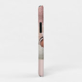 Foto Rose Gold Glitzer Ombre Oh Baby Case-Mate iPhone Hülle (Hinten/Rechts)