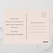 Foto Rose Goldene Fossilienmuseum Folien Feiertagspostkarte (Rückseite)