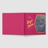 Foto-Rose Red Wedding Foil Gästebuch hinzufügen (Voll)