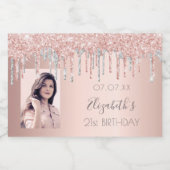 Foto Rose Schaumweinetikett (Einzelnes Label)