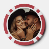 Foto Rot 100 nummeriert Pokerchips (Rückseite)