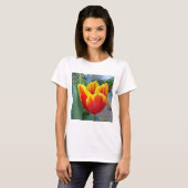 Foto Rot-Gelb-Tulip T-Shirt (Vorne ganz)