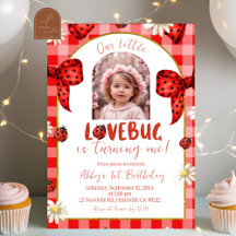 Foto Rot Kariert Schleife Kokette Lovebug Geburtst