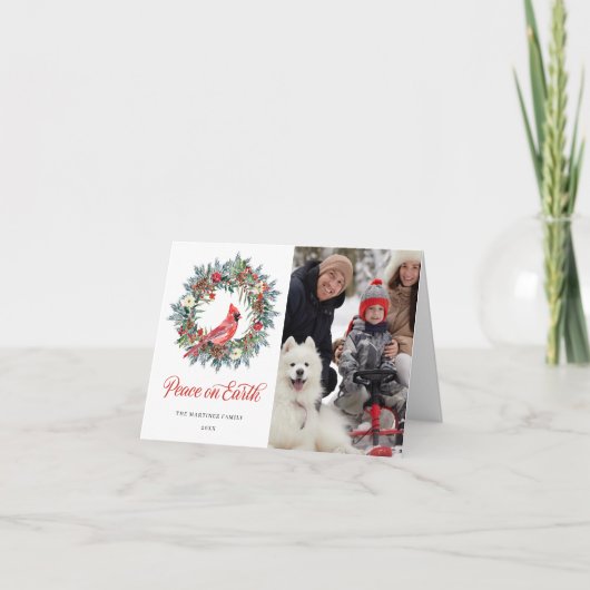 FOTO Roter Kardinal Wreath Weihnachten (Vorderseite)