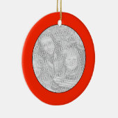 Foto Roter Kreis hinzufügen Keramik Ornament (Rechts)