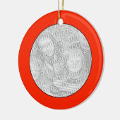 Foto Roter Kreis hinzufügen Keramik Ornament (Links)