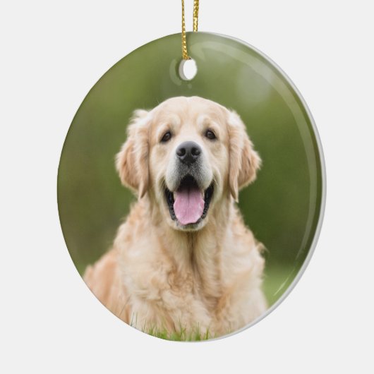 Foto Rotes Buffalo Karierter Verlust von Haustiere Keramik Ornament (Links)