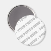 Foto Round Magnet - Erstellen Sie Ihre eigenen (Vorderseite/Rückseite)