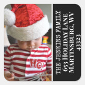 FOTO RÜCKSENDEADRESSE S QUADRATISCHER AUFKLEBER (Vorderseite)