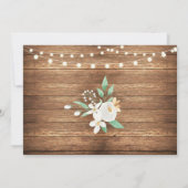 Foto-Ruhestands-Party-rustikale hölzerne Einladung (Rückseite)