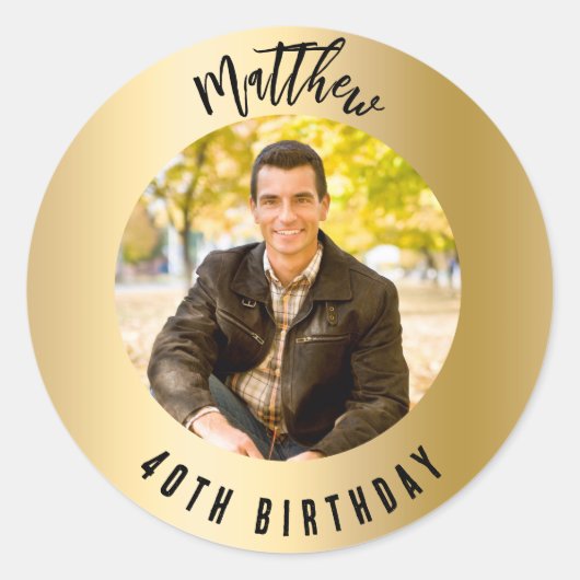 Foto Runder Aufkleber (Vorderseite)