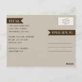 Foto Rustic Mason Jar Vielen Dank Karten Postkarte (Rückseite)