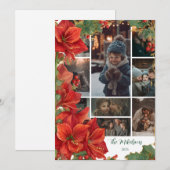 Foto Rustic Red Amaryllis Weihnachten (Vorne/Hinten)