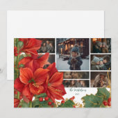 Foto Rustic Red Amaryllis Weihnachten (Vorne/Hinten)