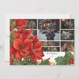 Foto Rustic Red Amaryllis Weihnachten