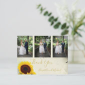 Foto Rustic Sonnenblume Elegante Hochzeit Vielen D Postkarte (Stehend Vorderseite)