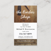 Foto Rustic Visitenkarte (Rückseite)