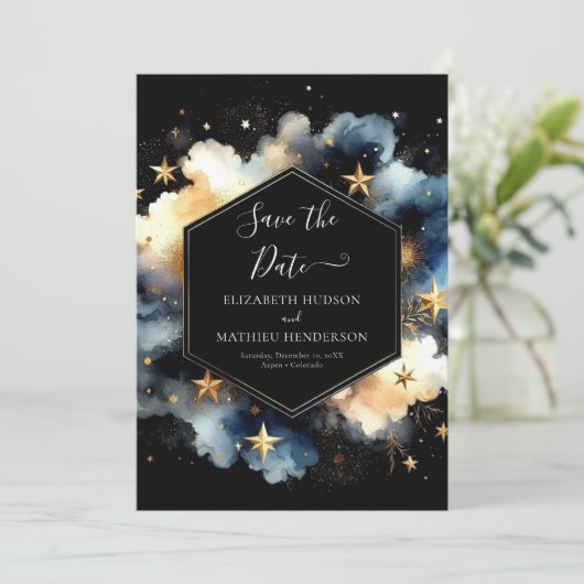 Foto Rustikale Hochzeit Save The Date (Stehend Vorderseite)