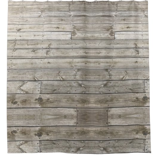 Foto, rustikale Holzplanks Deck Duschvorhänge Duschvorhang (Vorderseite)