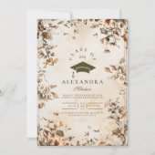 Foto Rustikale Vintage Wildblume Bloom Abschluss Einladung (Vorderseite)