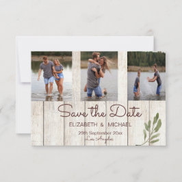 Foto Rustikaler Chic Moderne Einfache Hochzeit Save The Date
