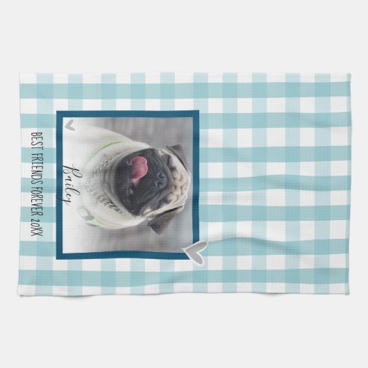 Foto Rustikaler Karierter Keepake Geschirrtuch (Horizontal)