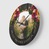 Foto rustikales Bauernhaus Mr. und Mrs. Große Wanduhr (Winkel)