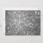 Foto Rustikales Weißholz Glitzer Typografie Save The Date (Rückseite)