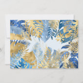 Foto Safari Blue 1. Geburtstag Dankeschön Karte (Rückseite)