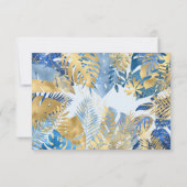 Foto Safari Blue 2. Geburtstag Dankeschön Karte (Rückseite)