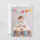 Foto Safari Wild One Geburtstag Dankeskarte (Rückseite)