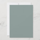 Foto Sage Green Background for Vellum Overlay Einladung (Vorderseite)