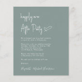 Foto Sage Green Wedding Einladung (Vorderseite)