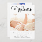 Foto sammelt neue Begrüßungsgeburt Ankündigung (Vorne/Hinten)