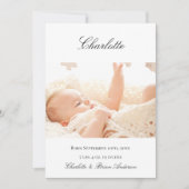 Foto sammelt neue Begrüßungsgeburt Ankündigung (Vorderseite)