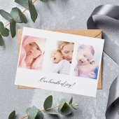 Foto sammelt neue Begrüßungsgeburt Ankündigung