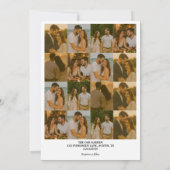 Foto-Sammlung Minimal Text Hochzeit Einladung (Rückseite)