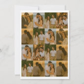 Foto-Sammlung Minimal-Text Hochzeit rett der Zeit Einladung (Rückseite)