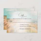 *~* Foto Sand Dune Beach Grass Sea Wedding RSVP (Vorne/Hinten)
