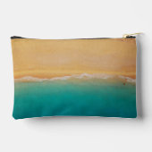 Foto Sand und Meeresküste Personalisiert Zubehörtasche (Rückseite)