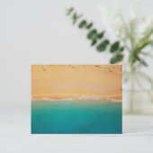 Foto Sand und Meeresküste Postkarte (Stehend Vorderseite)