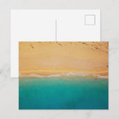 Foto Sand und Meeresküste Postkarte (Vorne/Hinten)